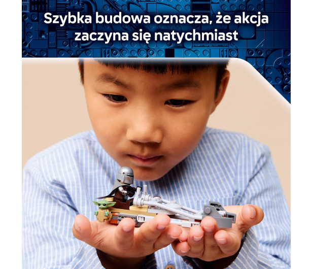 LEGO STAR WARS 75436 Śmigacz Mandalorianina i Grogu - 1473546 - zdjęcie 12
